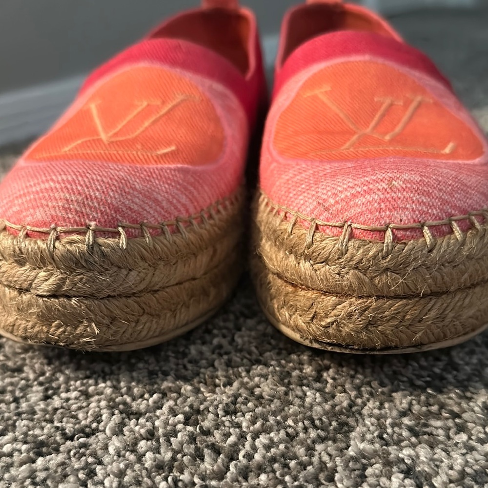 Louis Vuitton Pink and Orange Espadrilles - Picture 4 of 4